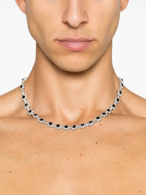 DARKAI スタッズ ネックレス | シルバートーン | FARFETCH JP