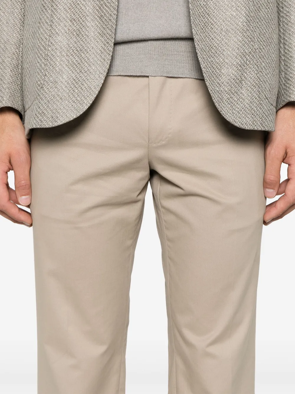 Zegna Broek met toelopende pijpen Bruin