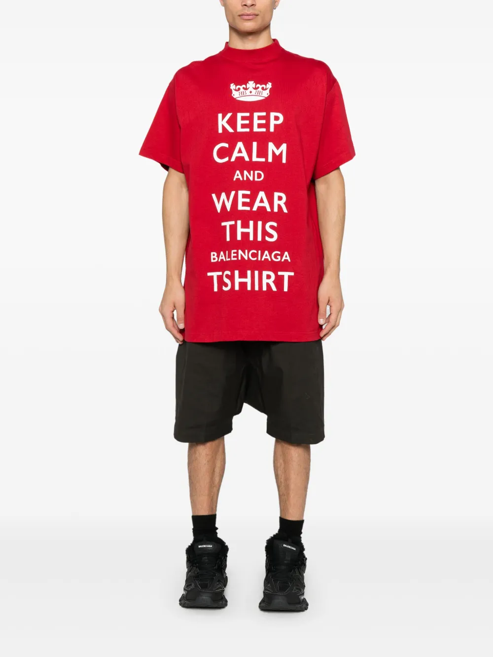 Balenciaga تيشيرت بطبعة Keep Calm | تيشيرتات وجيرسي | Image 2