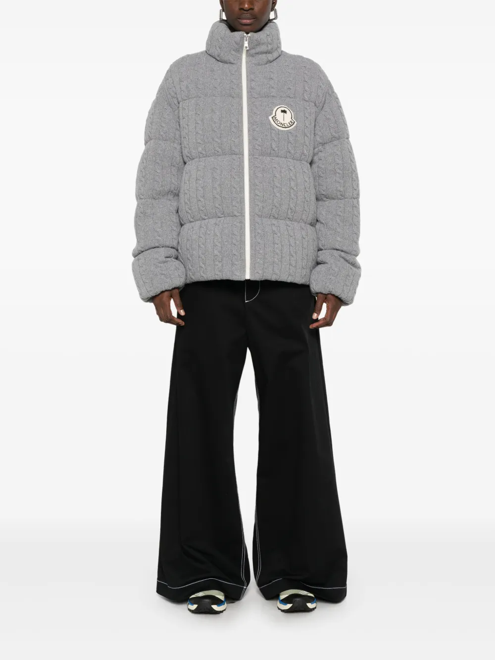  Palm Angels X Moncler Austro Jacket - Grey 