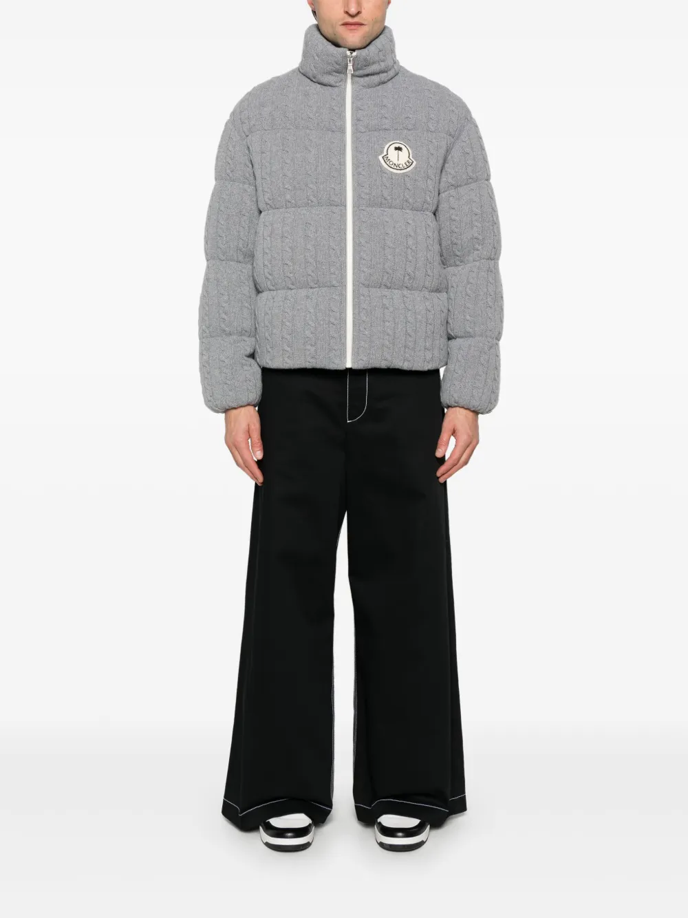  Palm Angels X Moncler Austro Jacket - Grey 