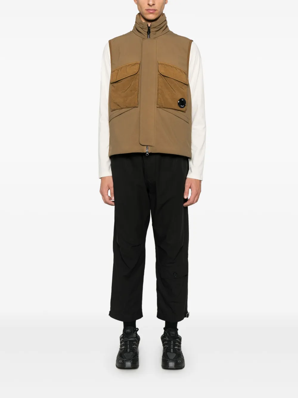 C.P. Company GD Shell gilet - Bruin