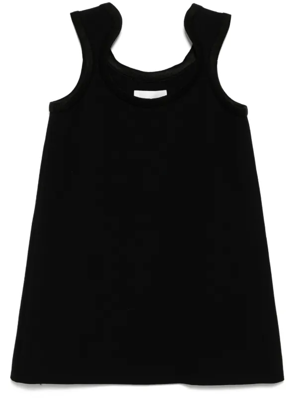 Low Classic Curve Ribbed Wool Mini Dress | Black | FARFETCH
