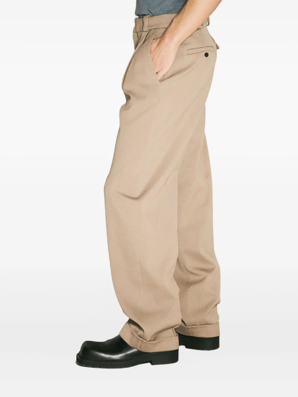 EYTYS Broek met geplooid detail Beige
