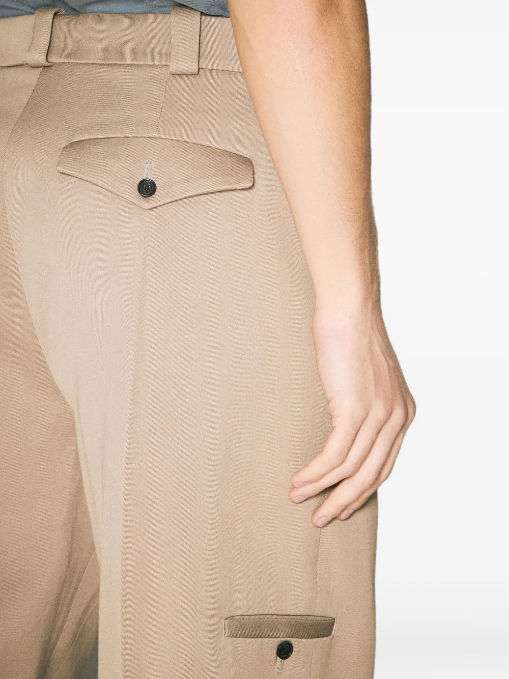 EYTYS Broek met geplooid detail Beige