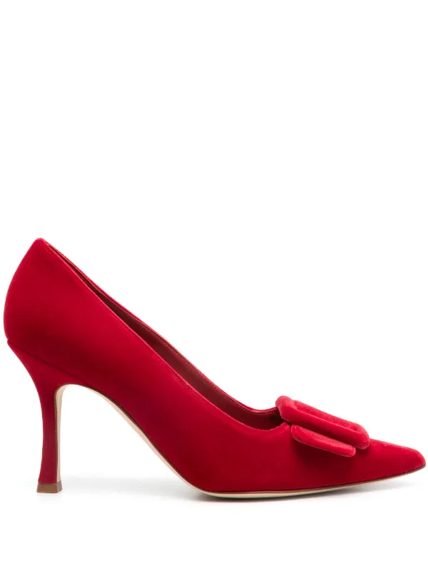 Manolo Blahnik Maysale 90mm パンプス | レッド | FARFETCH JP