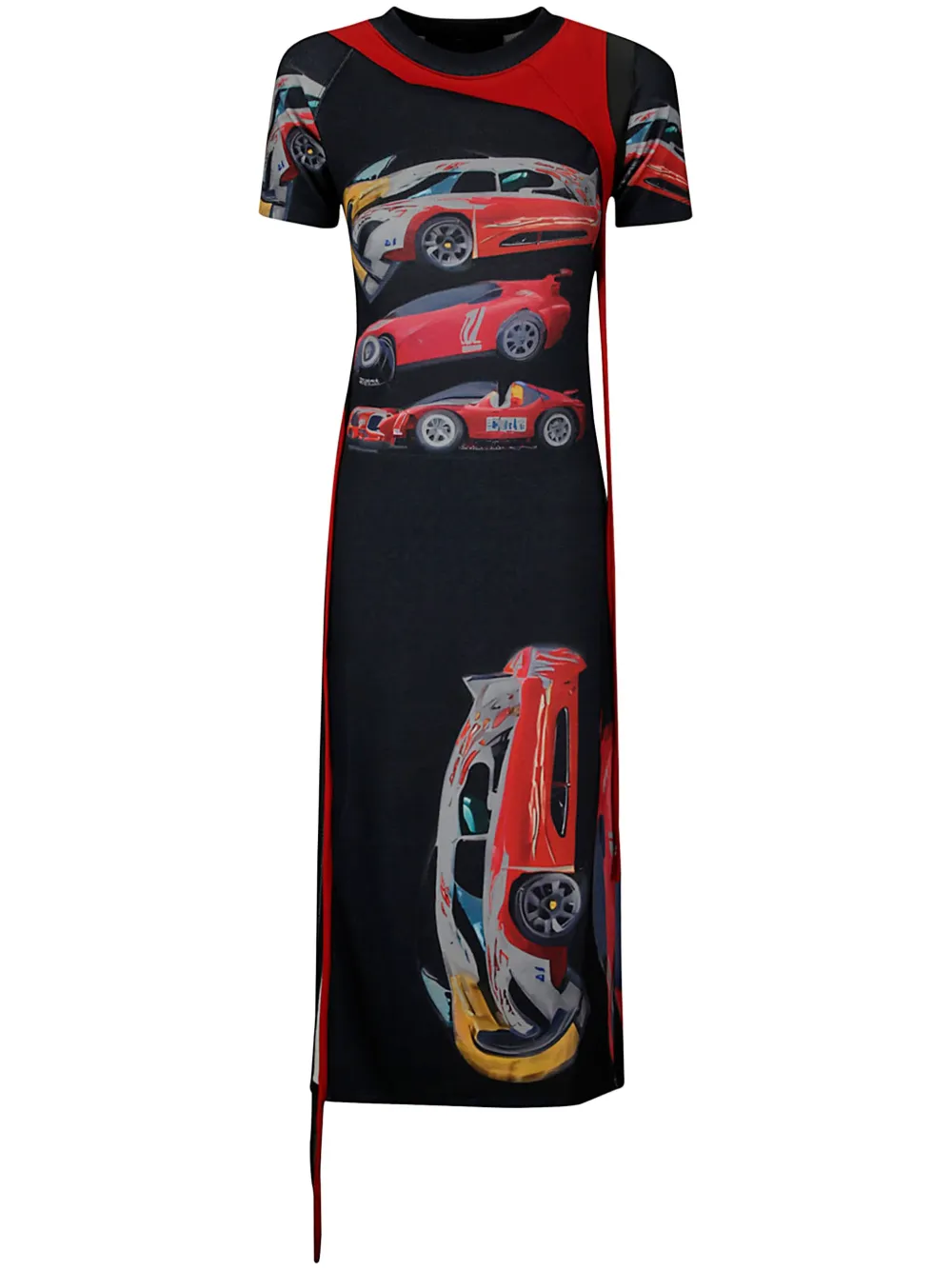 Ottolinger x ADSB Anderson Bell car-print maxi dress - Black
