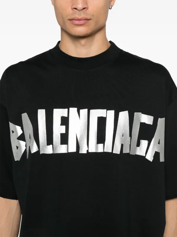 Balenciaga logo tape T shirt Black FARFETCH