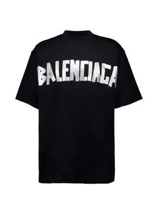 Balenciaga ロゴテープ Tシャツ | ブラック | FARFETCH JP