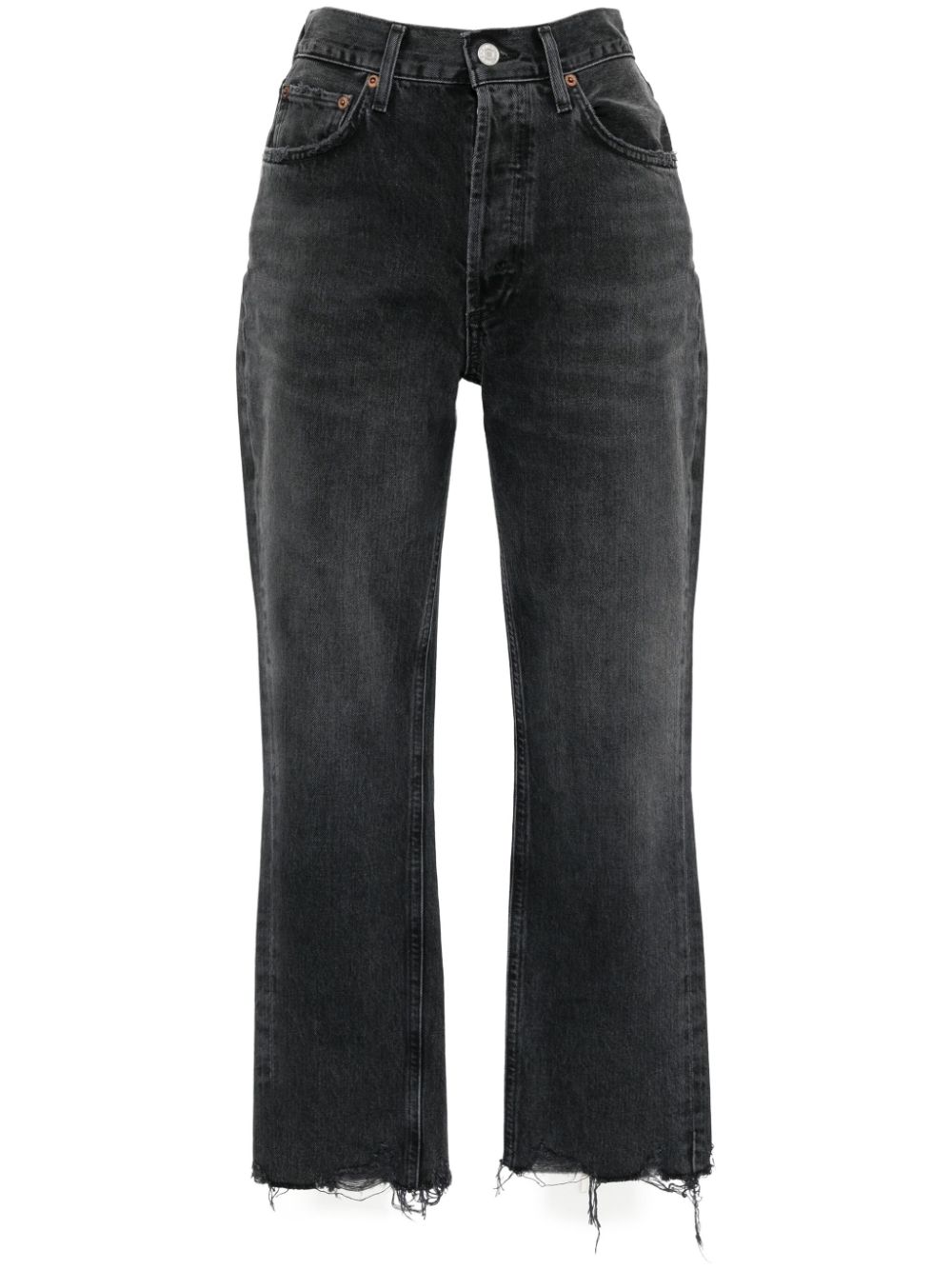 AGOLDE Riley cropped jeans - Black