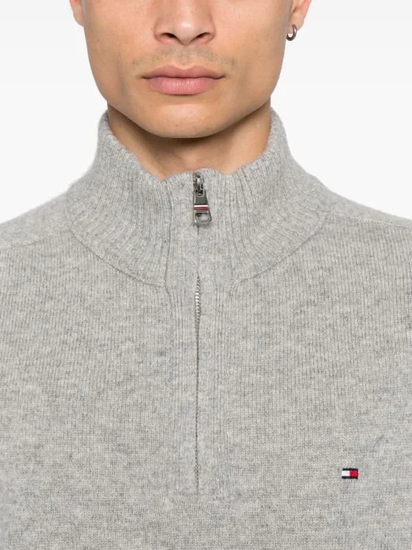 Tommy Hilfiger ハーフジップ セーター | グレー | FARFETCH JP
