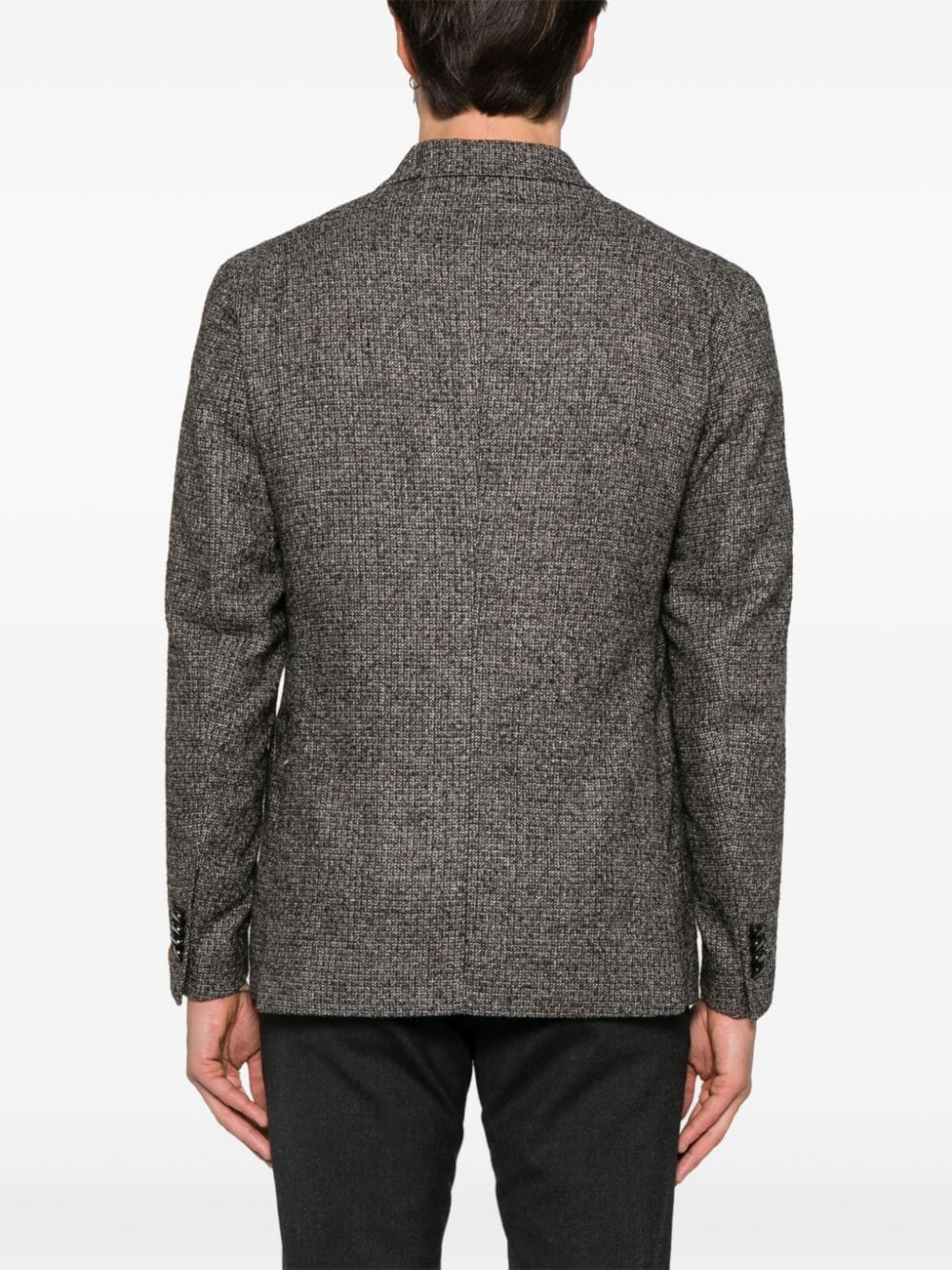 Shop Tagliatore Double-breasted Blazer In Grey