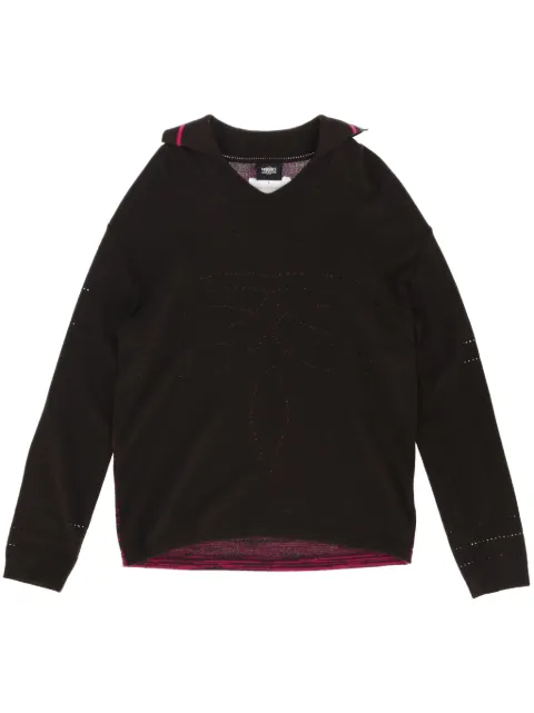 Versace Pre-Owned 2000s perforated-detail sweater