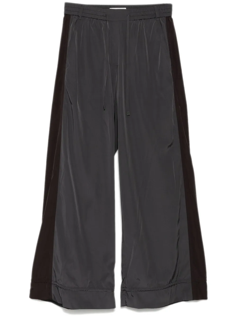 Low Classic contrast banding pants - Black