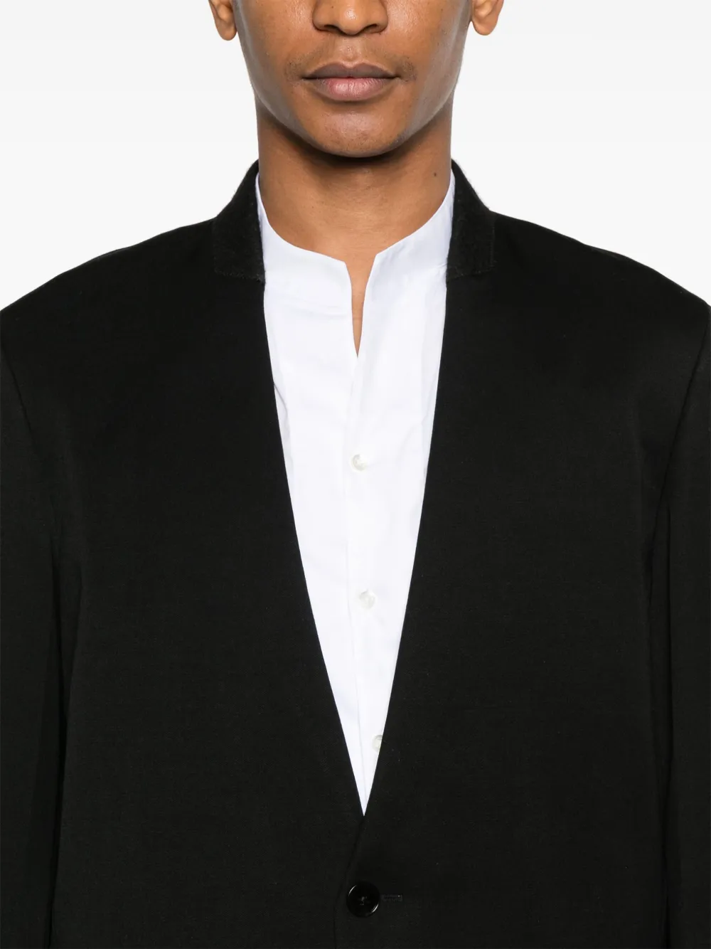 Jil Sander Wool Tailored Jacket In 黑色