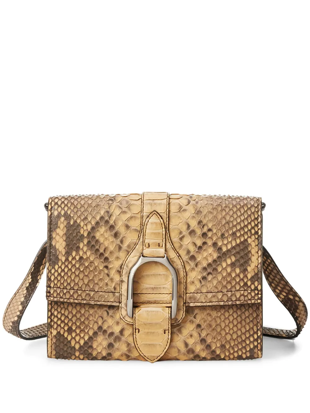 Ralph Lauren Collection Python Wellington crossbodytas Bruin