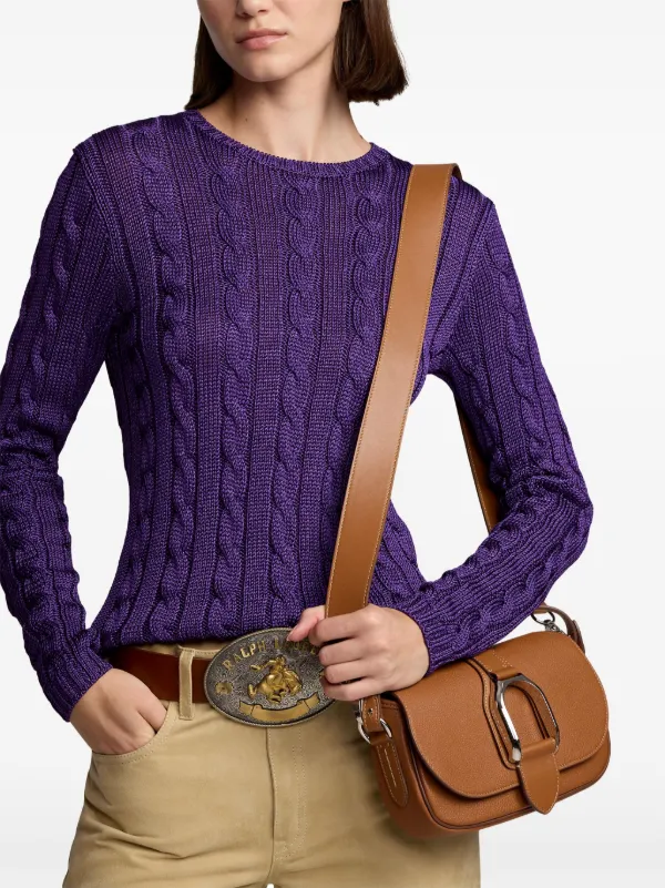 Ralph Lauren Collection Wellington バッグ M | ブラウン | FARFETCH JP