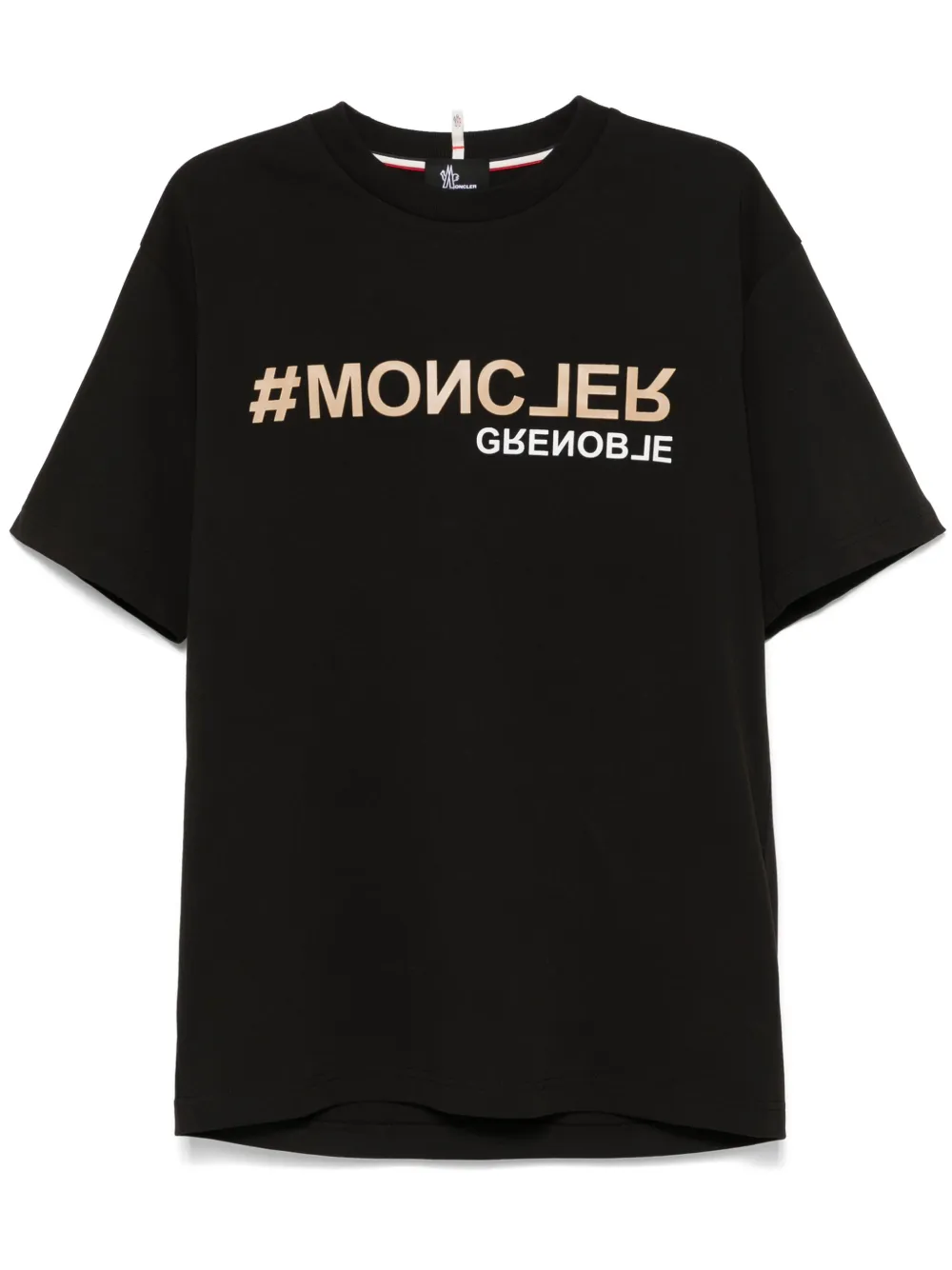 Moncler Grenoble T-shirt met logo Zwart