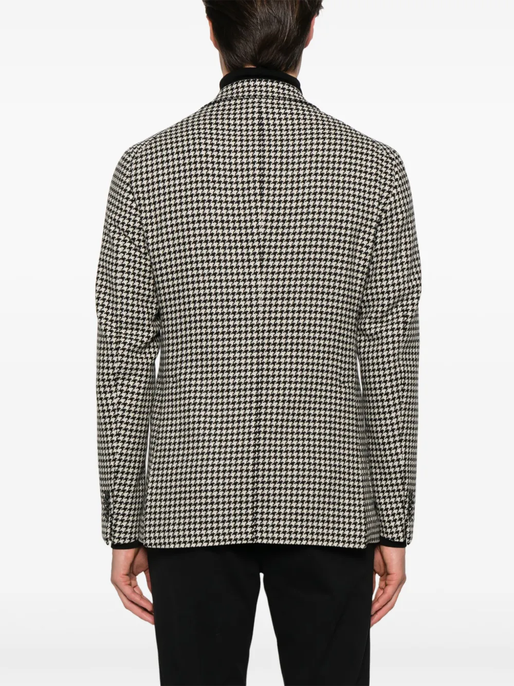 Tagliatore Blazer met pied-de-poule print Zwart