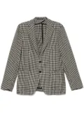 Tagliatore houndstooth-pattern blazer - Black