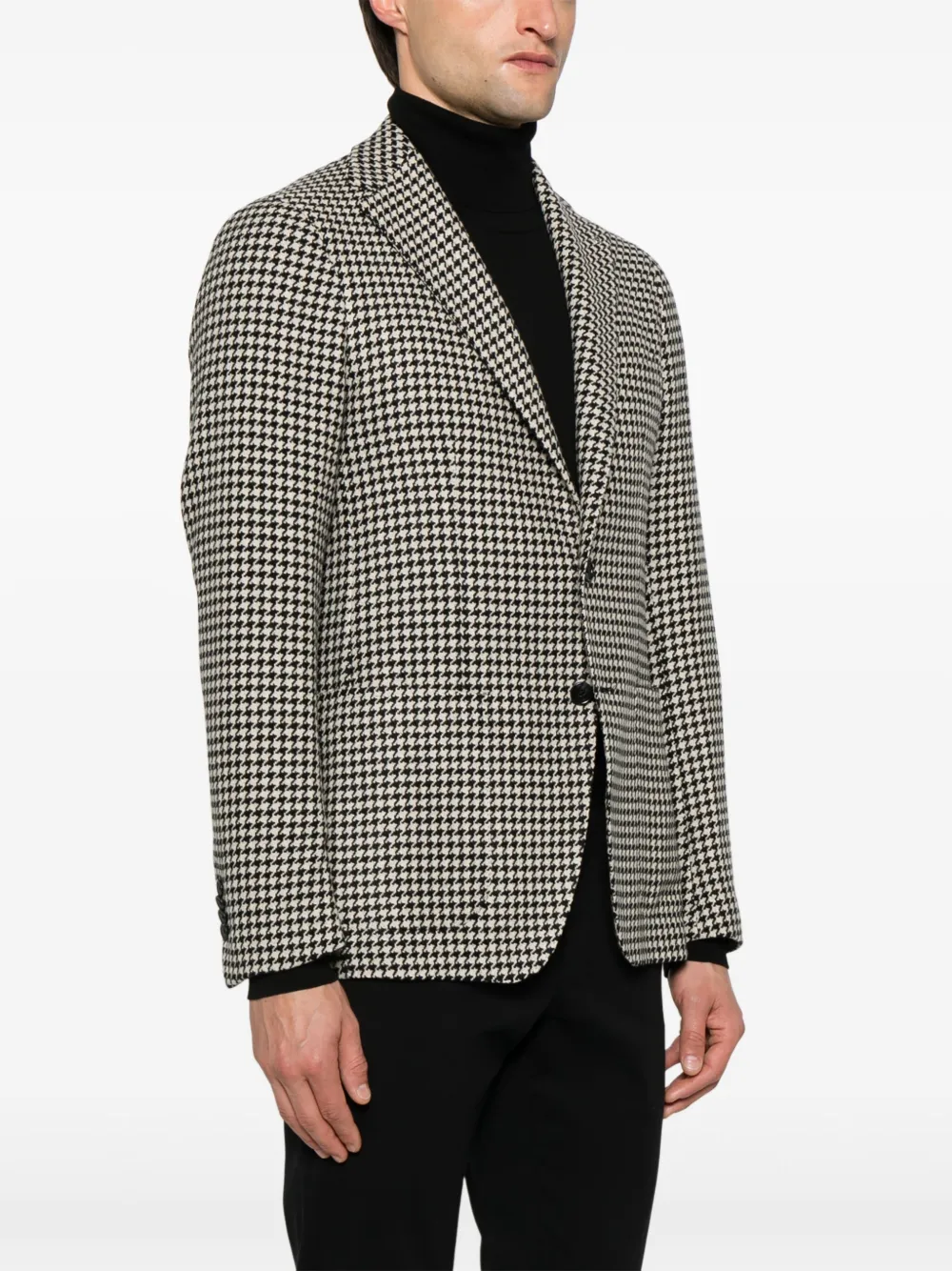 Tagliatore Blazer met pied-de-poule print Zwart