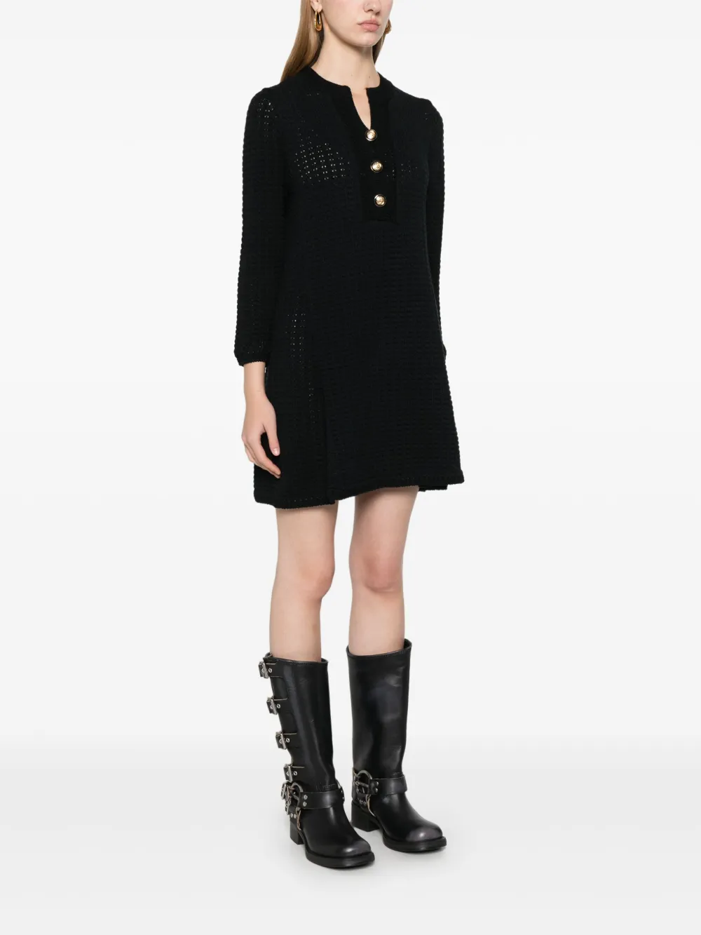 Ba&Sh Gysele mini-jurk Zwart
