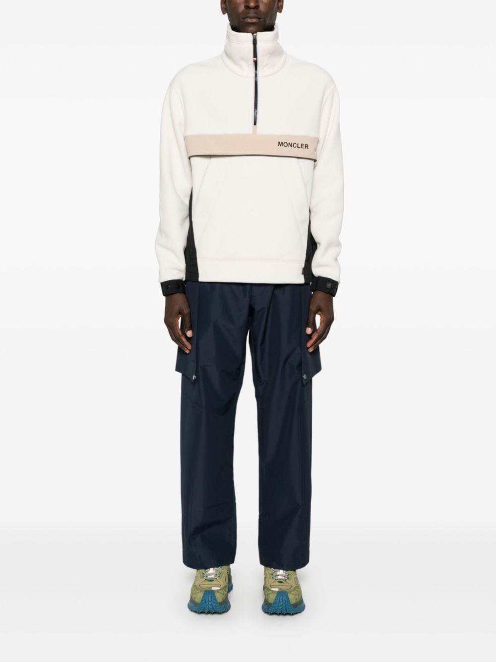 Moncler Grenoble zip-up sweatshirt - Beige