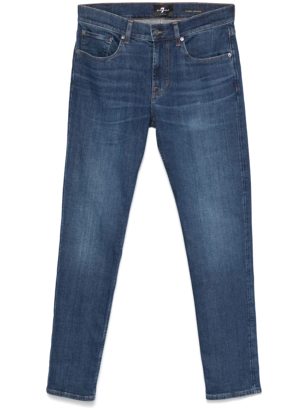 7 For All Mankind Slimmy jeans met toelopende pijpen Blauw