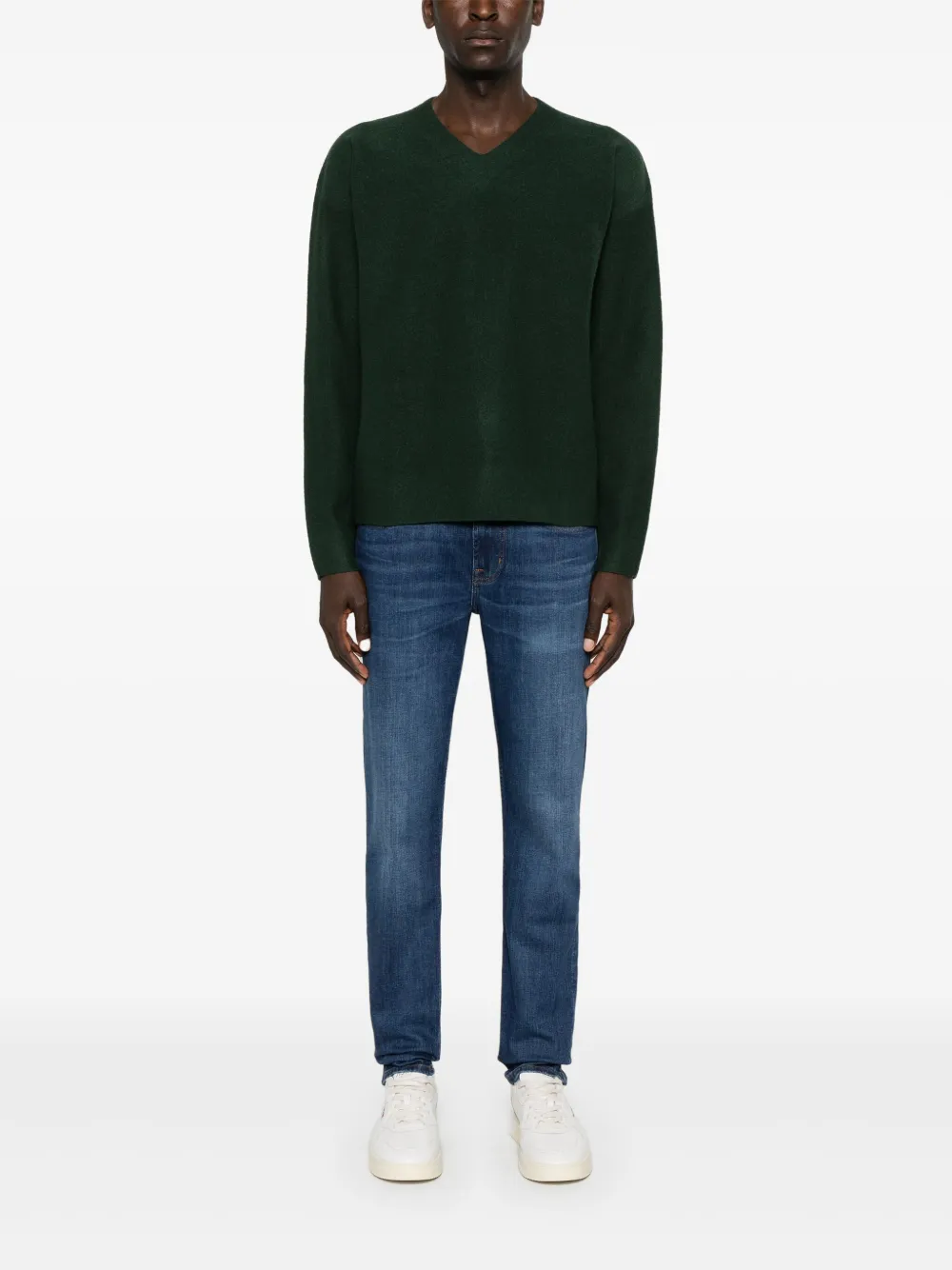 7 For All Mankind Slimmy jeans met toelopende pijpen - Blauw