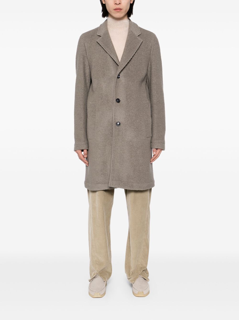 BOSS single-breasted coat - Neutrals