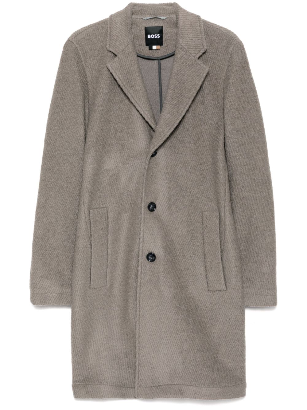 BOSS single-breasted coat - Neutrals