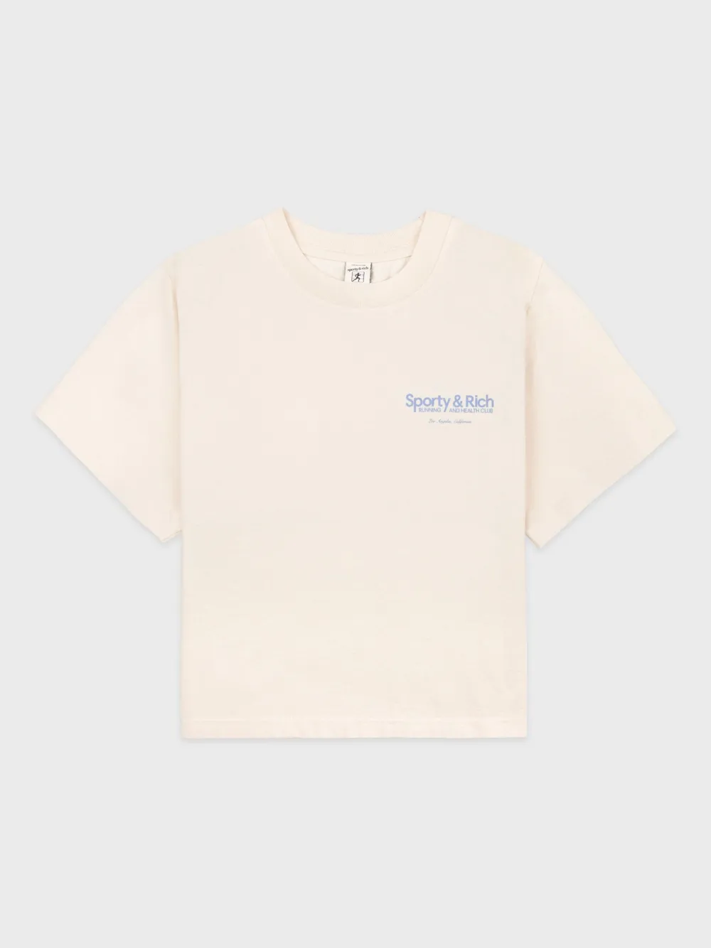 Sporty And Rich Womens Cream Club Logo-embroidered Cotton-jersey T-shirt In 中性色