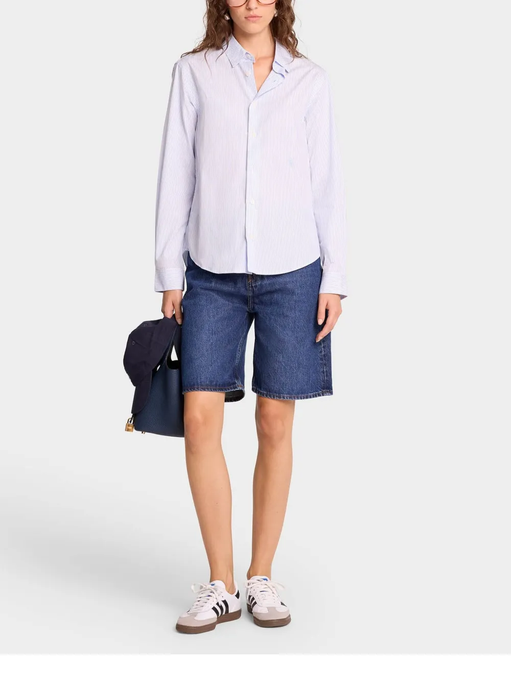 Sporty & Rich Gestreept blouse Blauw