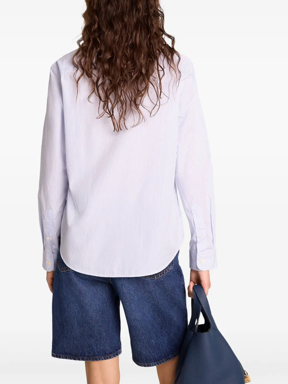  Sporty & Rich Striped Button-up Shirt - Blue 