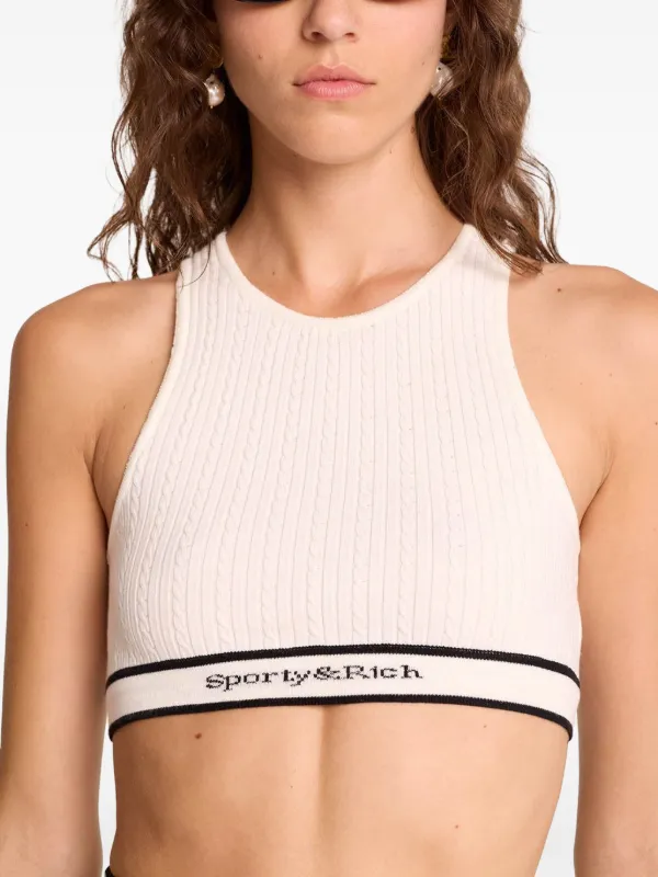 【関税込み】Sporty & Rich スポーツブラ Sporty & Rich スポーツブラ | ブラック | FARFETCH JP
