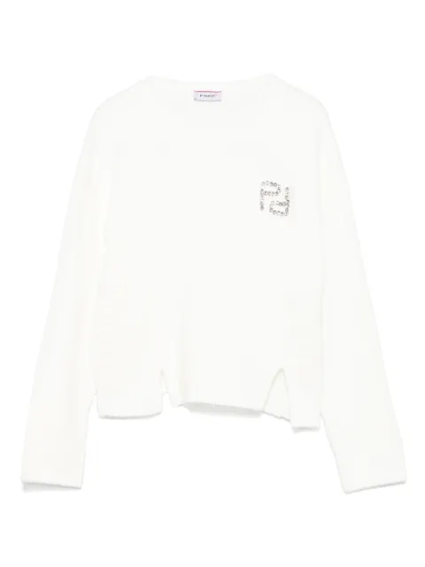 Pinko Kids logo-embellished sweater