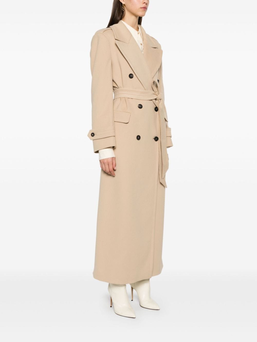 Shop Tagliatore Judy Coat In Nude