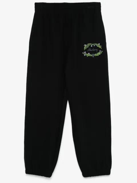 Burberry logo-embroidered track pants