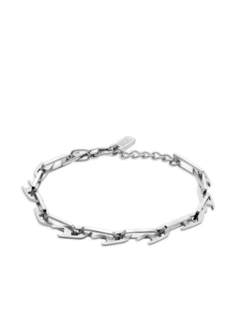 Diesel logo-plaque bracelet Women