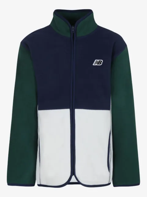 New Balance Kids polar-fleece zip-up jacket