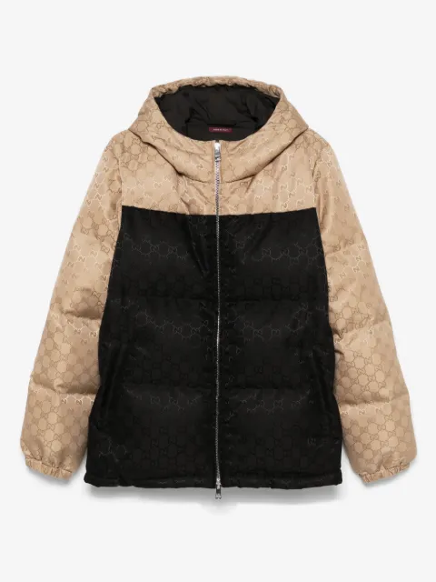 Gucci chamarra capitonada con motivo GG