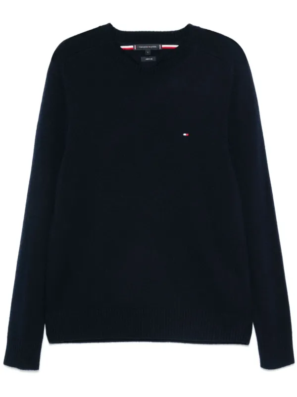 Tommy Hilfiger Wool crew neck Sweater Blue FARFETCH AO