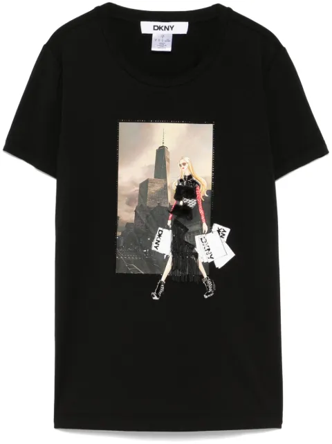 DKNY t-shirt à imprimé urbain
