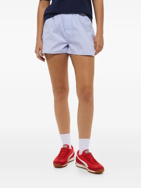 Sporty & Rich logo-detailing striped boxer shorts