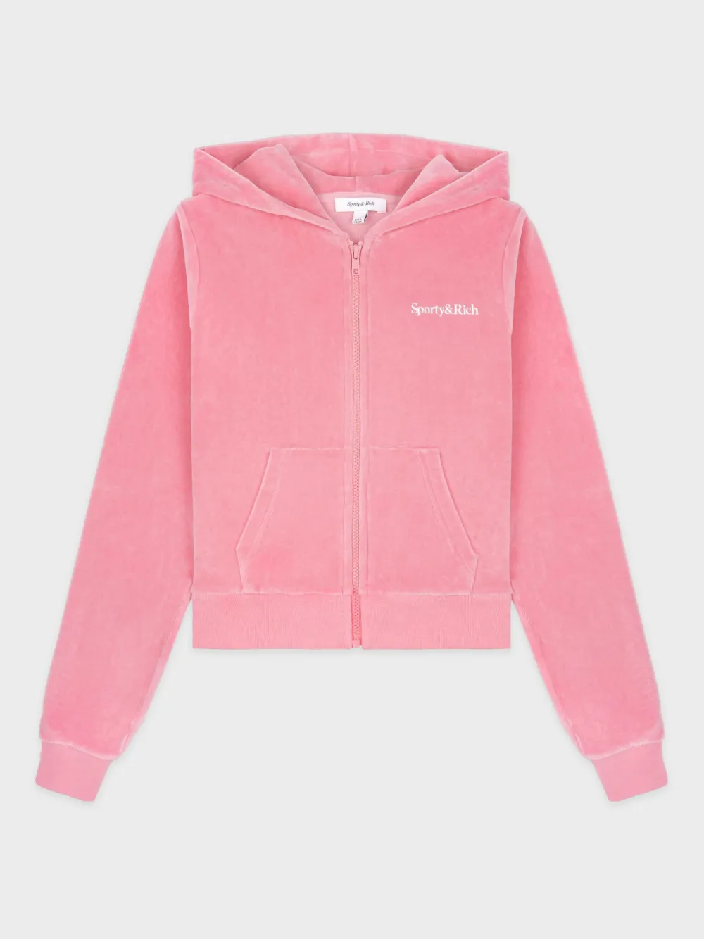 Sporty And Rich Health Ivy Zip-up Hoodie In Pink