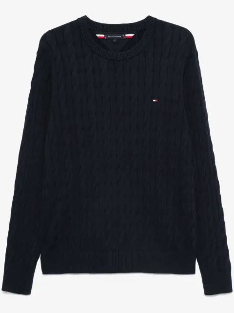 Tommy Hilfiger cable-knit crew-neck sweater