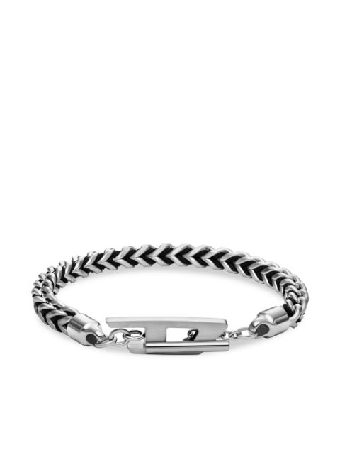 Diesel logo-plaque bracelet Women