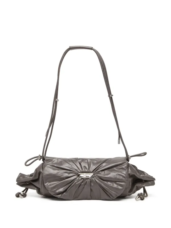 【DIESEL】「SCRUNCH-D」のショルダーバッグ Diesel Scrunch-D ショルダーバッグ | グレー | FARFETCH JP