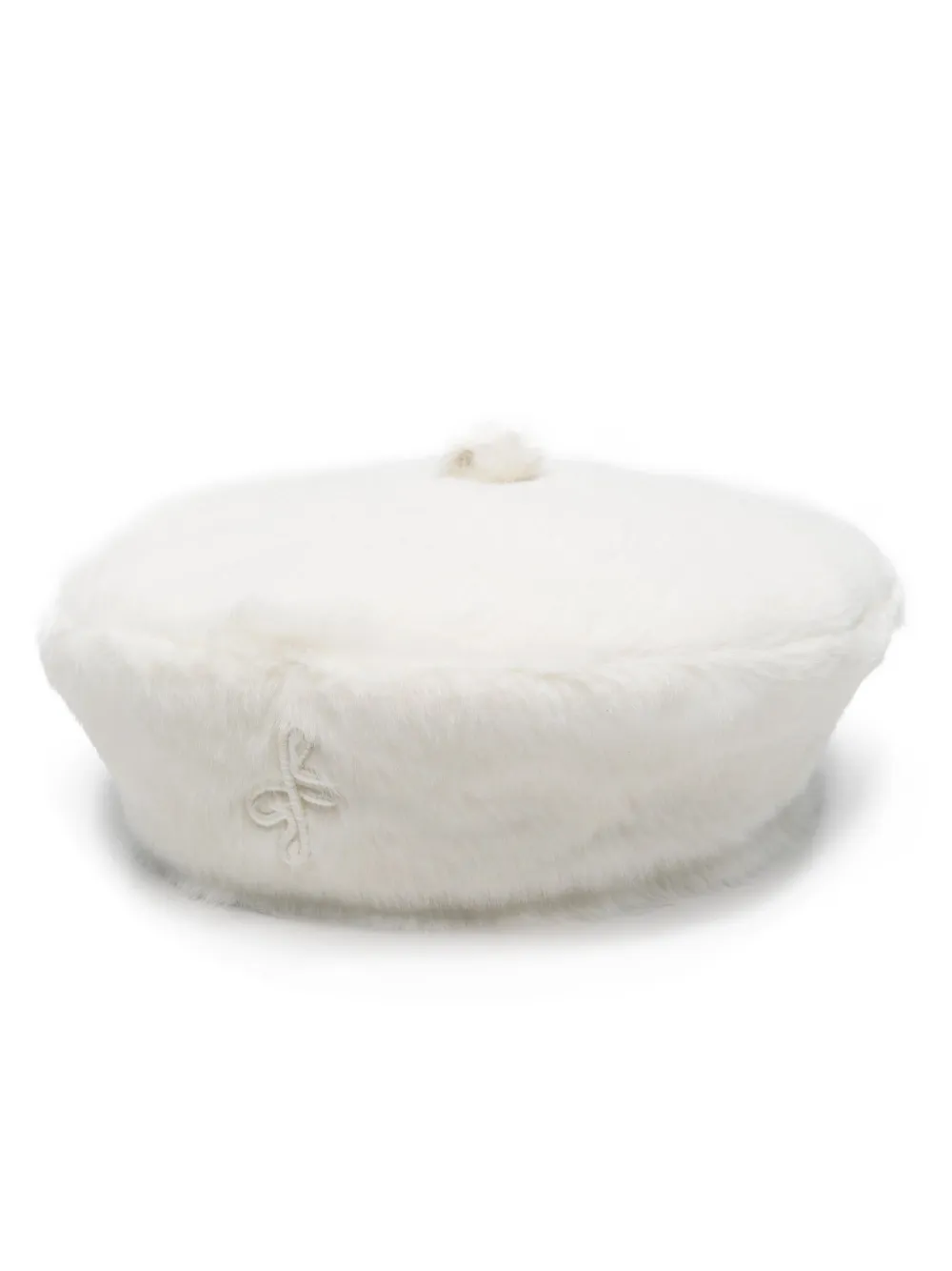 Ruslan Baginskiy faux-fur beret - White