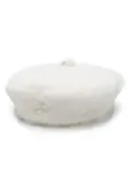 Ruslan Baginskiy faux-fur beret - White